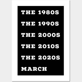 March Decade Title Humour Design Posters and Art